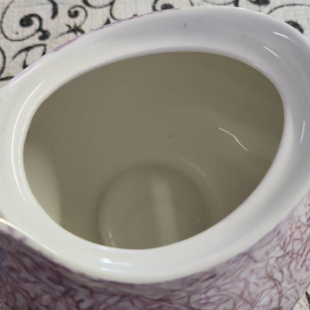 Lilac Patterned Tea Pot - Picture 7 of 9